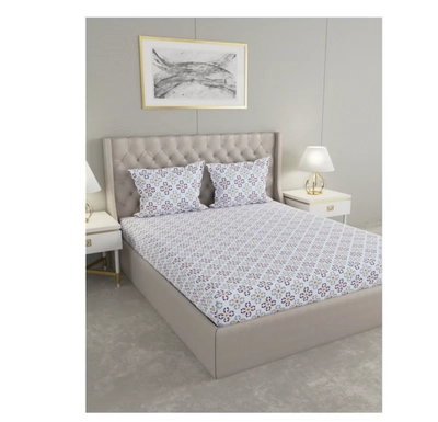 Raymond Home King Flat Sheet Super Soft 120 TC Pure Cotton -0