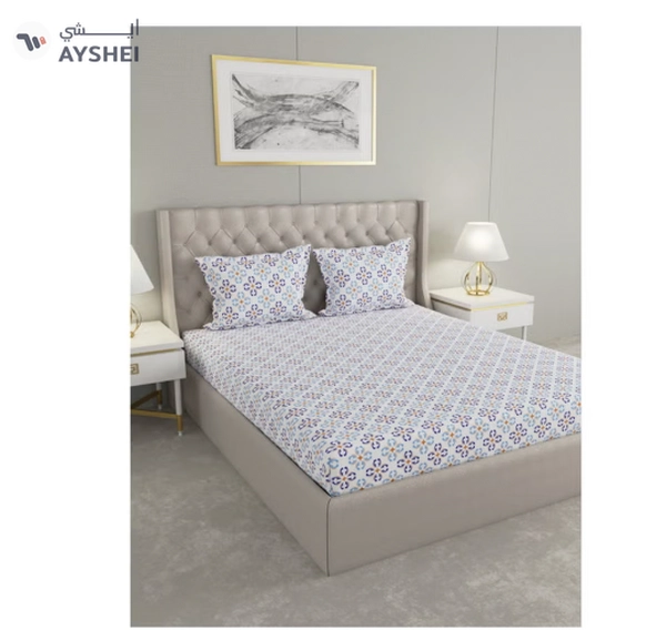 Raymond Home King Flat Sheet Super Soft 120 TC Pure Cotton 