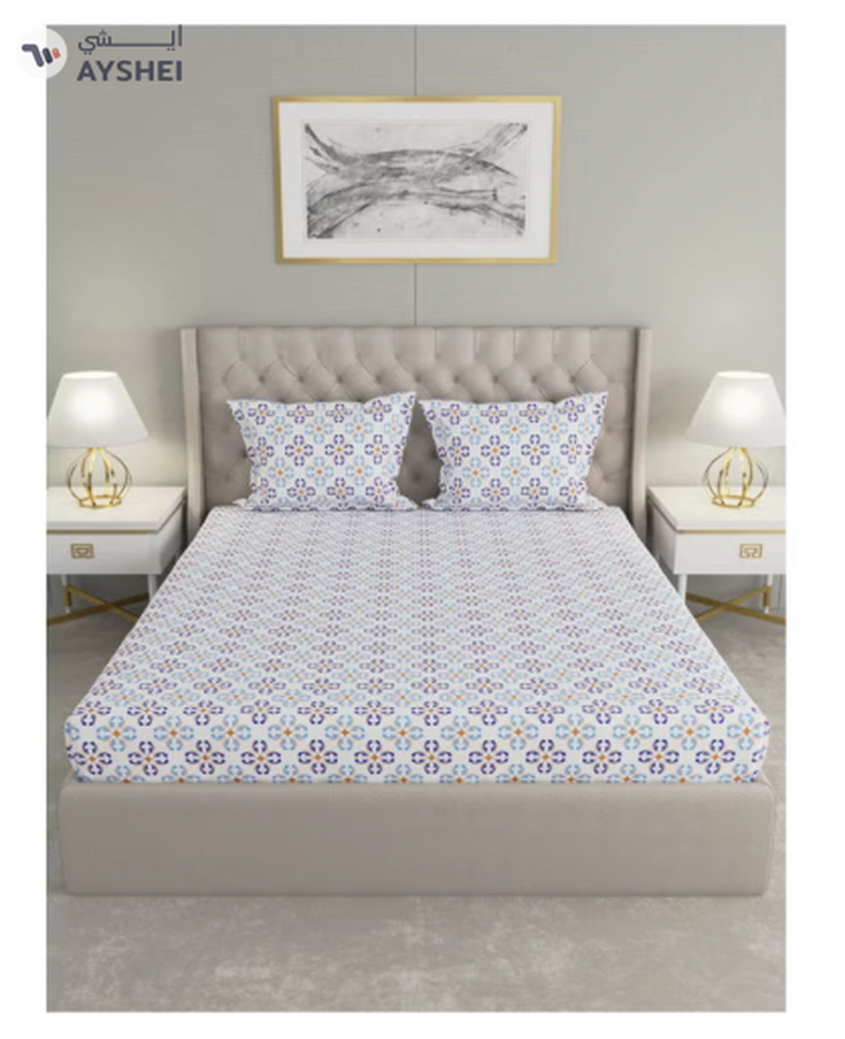 Raymond Home King Flat Sheet Super Soft 120 TC Pure Cotton -1-1