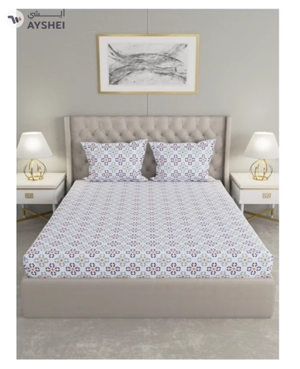Raymond Home King Flat Sheet Super Soft 120 TC Pure Cotton 