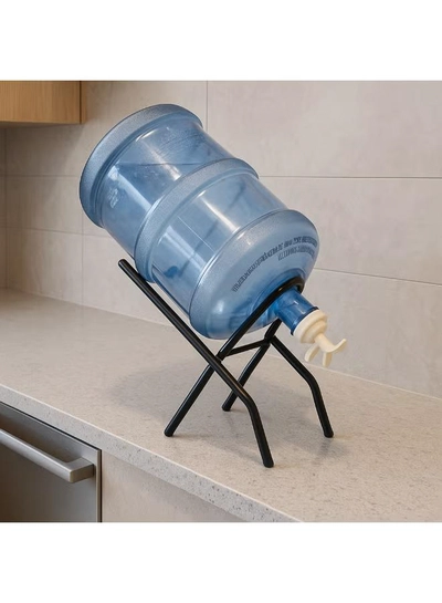 ALMUFARREJ Foldable Water Dispenser Bottle Stand Black 40x34cm-1