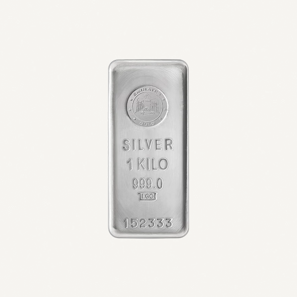 Emirates 1kg Pure Silver Bar 999 - 1 Kilogram - Variable Design