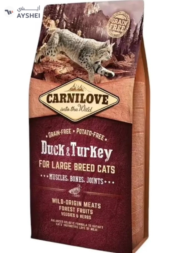 CARNILOVE Duck & Turkey for Large Breed Adult Cats 6kg