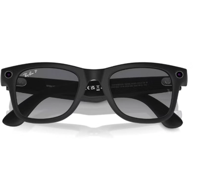 Meta RAY-BAN | META WAYFARER Matte Black Frame Graphite Lenses Polar Gradient Graphite-4