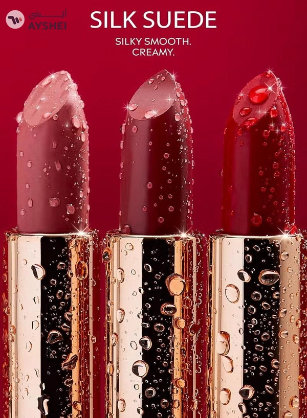 NATASHA MOOR Silk Suede Lipstick: Long-Lasting, Hydrating Semi-Matte Finish