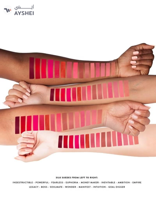 NATASHA MOOR Silk Suede Lipstick: Long-Lasting, Hydrating Semi-Matte Finish