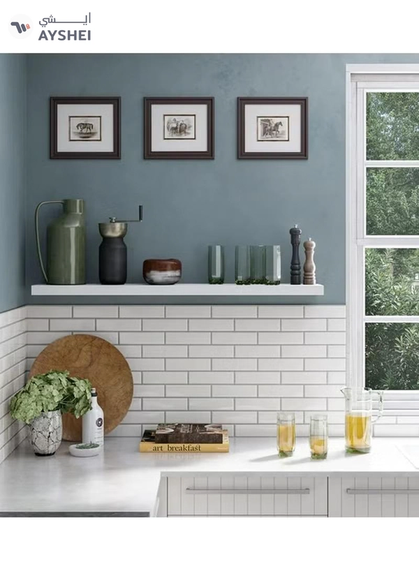DubaiGallery 1 Pcs Floating Shelves, Wall Mount Bathroom Wooden Shelves, Thick Industrial Kitchen Wooden Shelf
