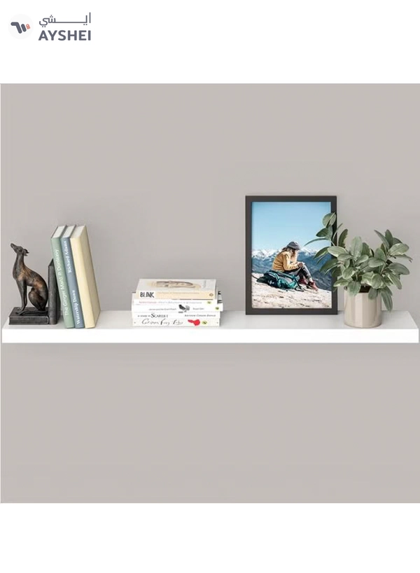 DubaiGallery 1 Pcs Floating Shelves, Wall Mount Bathroom Wooden Shelves, Thick Industrial Kitchen Wooden Shelf
