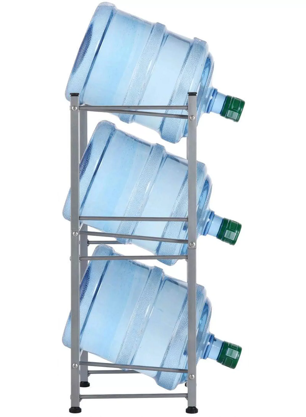 BUCKET STORAGE RACK – 3-Tier Water Bottle & Bucket Organizer Strong and practical storage rack designed to keep buckets, water bottles, and household containers neatly organized. Its compact structure helps save floor space while providing convenient access, making it suitable for kitchens, utility rooms, balconies, garages, and storage areas.-2-2