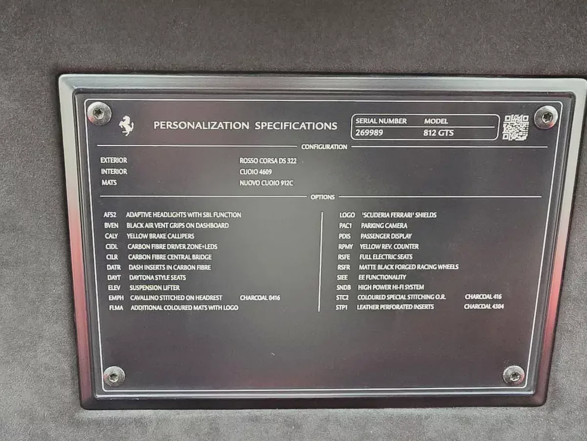 Ferrari 812 GTS 2022 Japanese Specs - Low Mileage - Pristine Condition-9-9