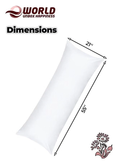 Eworld Waterproof White Body Pillow Protectors-2