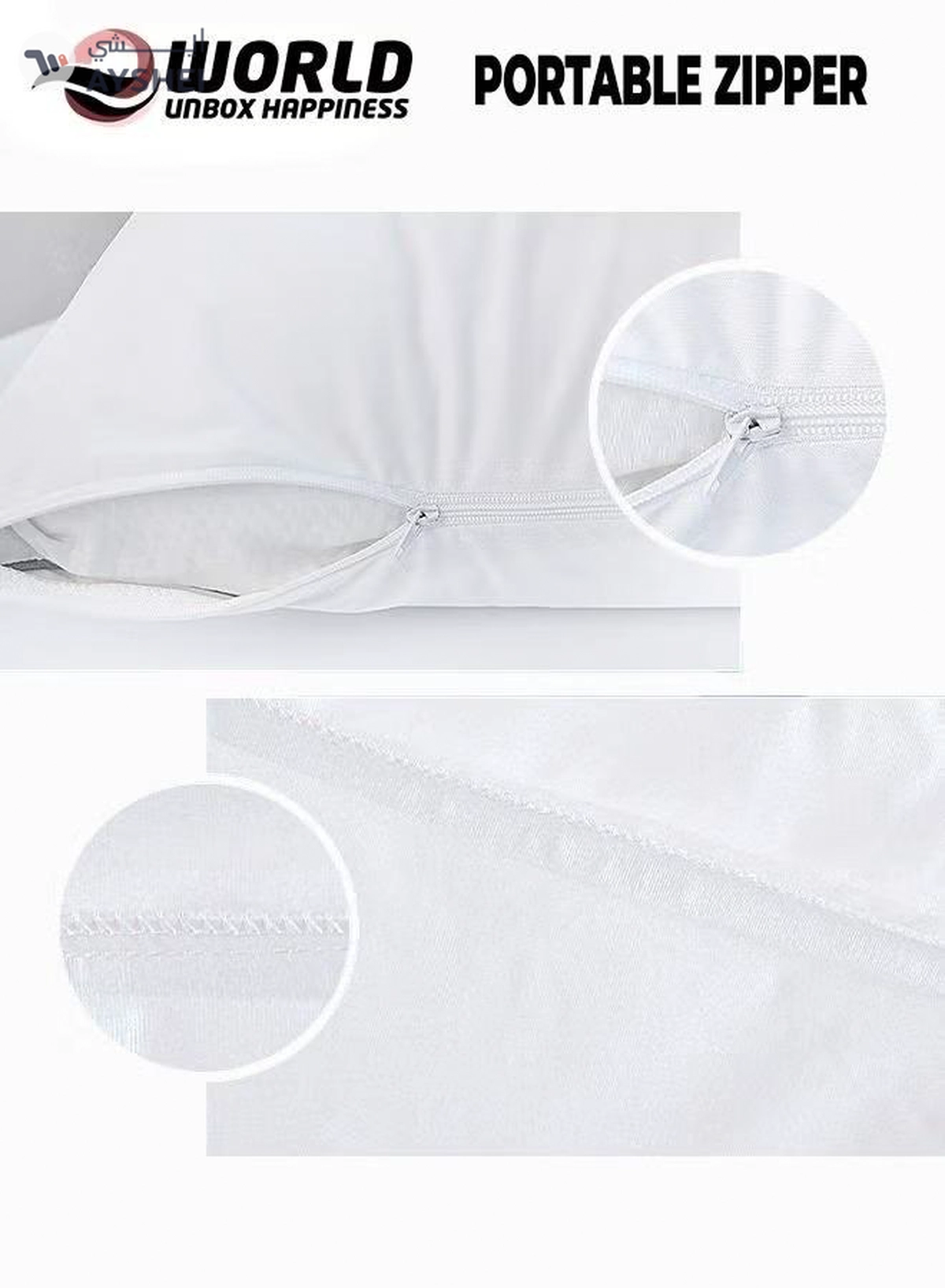 Eworld Waterproof White Body Pillow Protectors-1-1