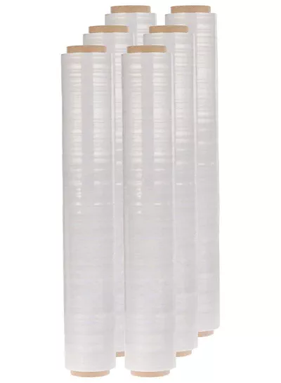 YJ-1015 3KG Stretch Packaging Film, Transparent Heavy Duty Cling Wrap Roll for Secure Wrapping and Protection, Flexible Plastic Film Suitable for Moving, Shipping, Storage, Warehouse Packing, Boxes and Household Items-1
