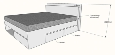 York Bed, Custom Made-2