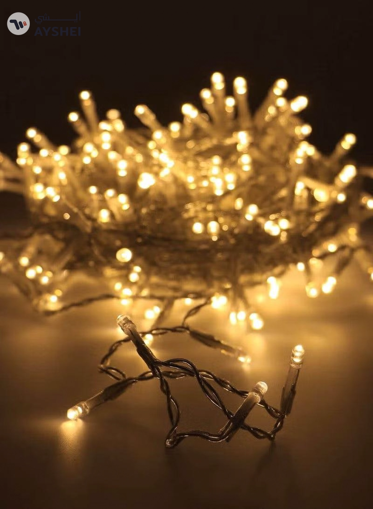 JIHAM Battery Operated Ramadan Light Curtain Light 50 LED 7 Meter Fairy Light Ramadan Decoration Light Warm White-4-4