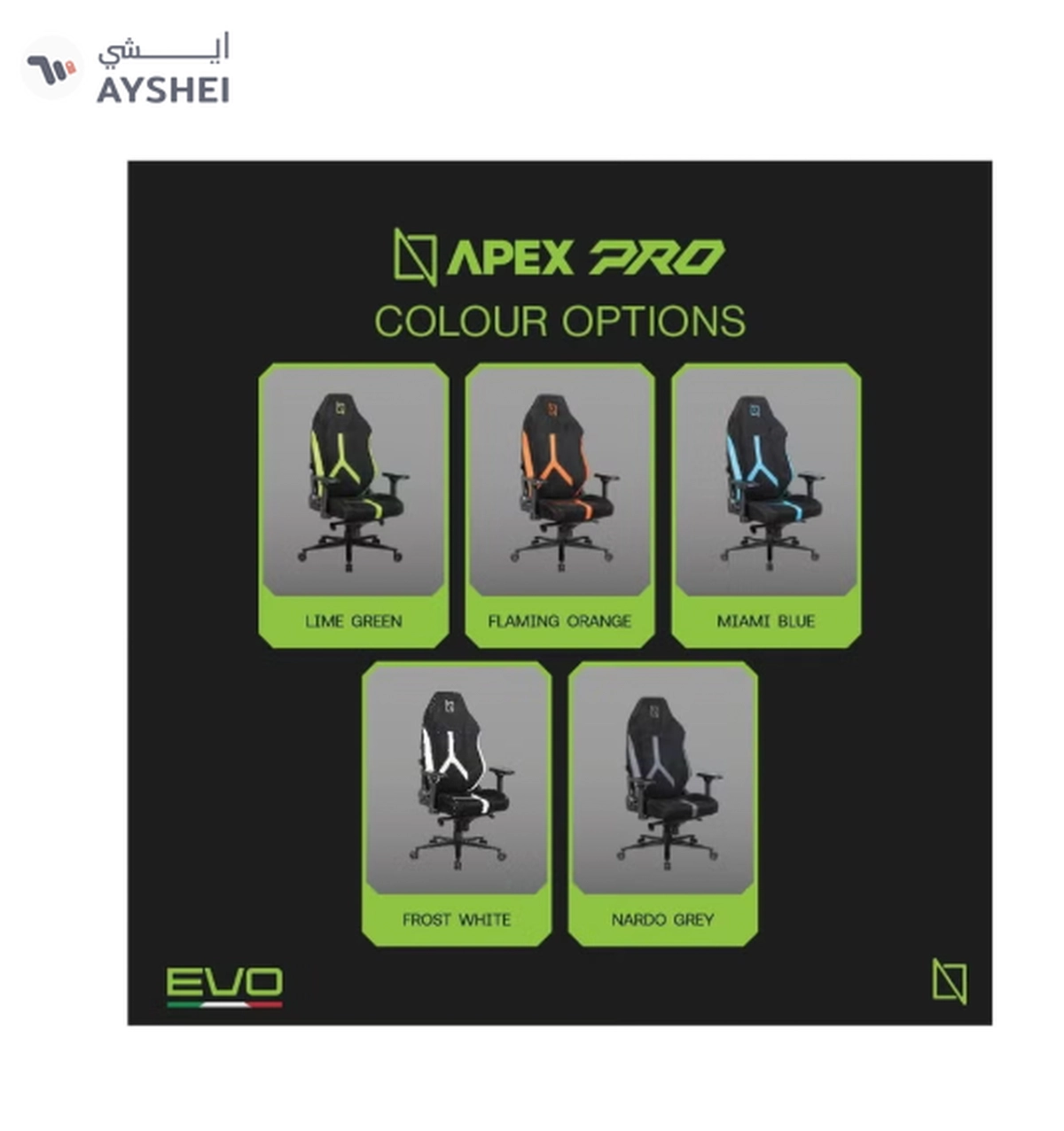 NAVODESK APEX PRO EVO SERIES High Back Computer Gaming Chair with Magnetic Swappable-4-4
