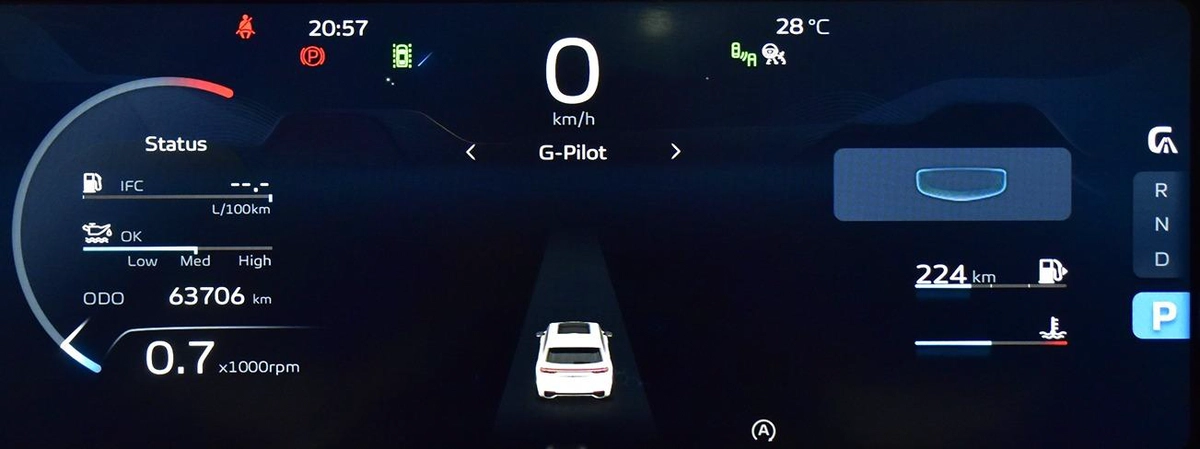 Geely Monjaro 4WD ( 2025 Model ) in Grey Color GCC Specs