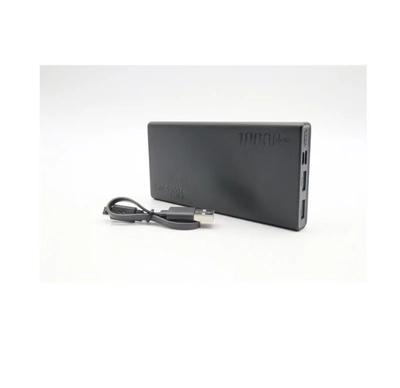 PROMATE 10000.0 mAh Compact Smart Charging Power Bank with Dual USB Output Black-1