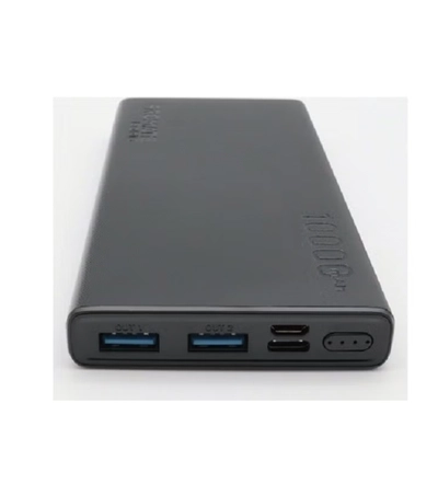 PROMATE 10000.0 mAh Compact Smart Charging Power Bank with Dual USB Output Black-2