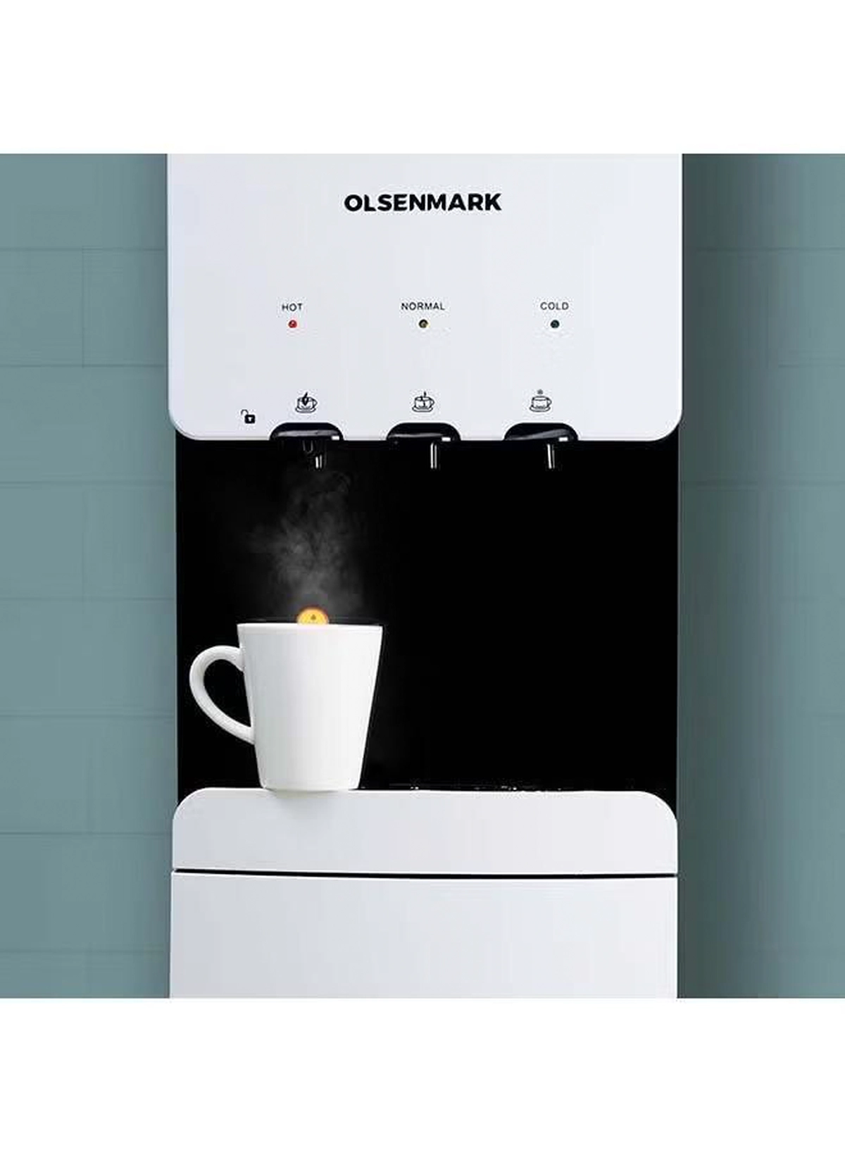 Olsenmark Hot and Cold Water Dispenser Refrigerator OMWD1629 White-1-1