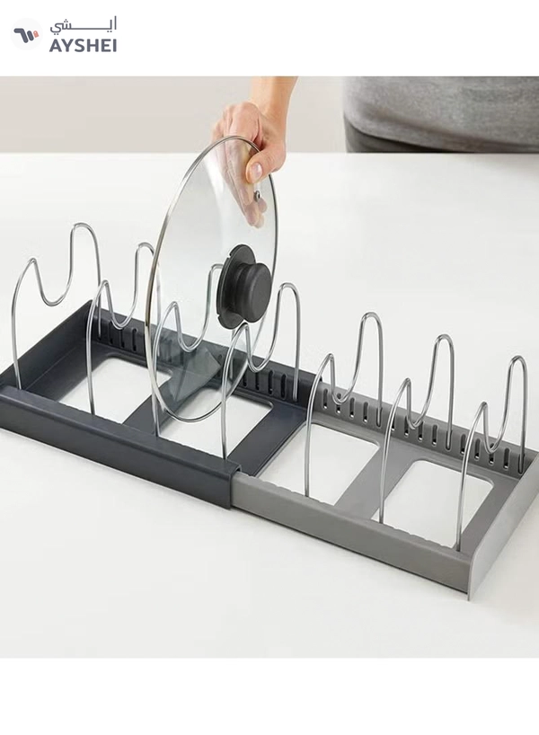 Eworld 7 Tiers Adjustable Stainless Steel Compartments Holder with 2 DIY Methods