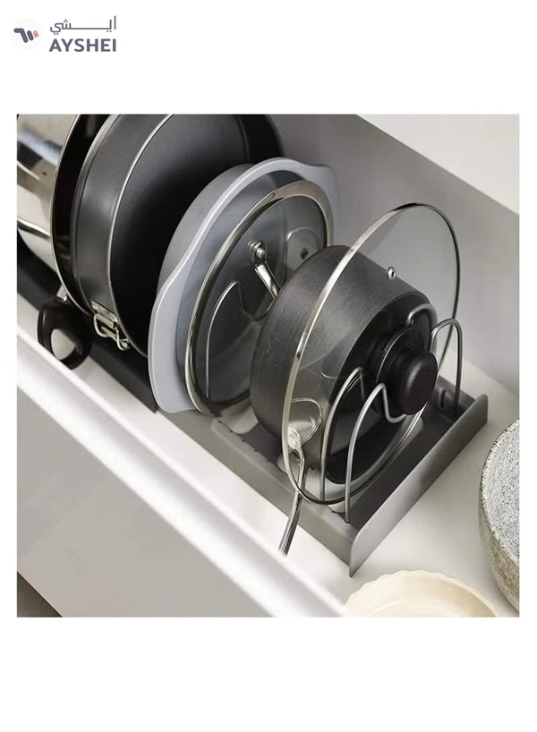 Eworld 7 Tiers Adjustable Stainless Steel Compartments Holder with 2 DIY Methods