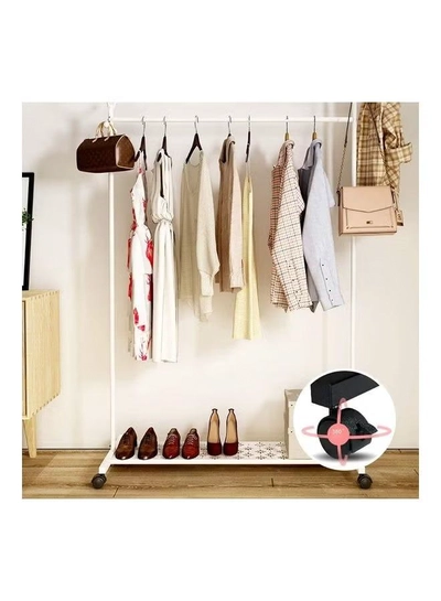 XiuWoo Floor Standing Cloth Rack White-1