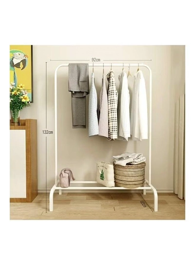 XiuWoo Floor Standing Cloth Rack White-0