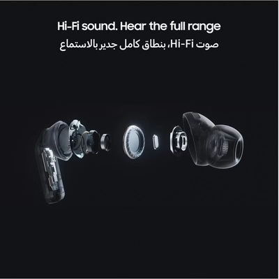 Samsung Galaxy Buds4 Pro, Real Metal Blade, 2-way Speaker & Dual Amp, Enhanced ANC, Adaptive Noise Control, Seamless Connection White-2