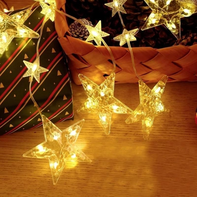 3X1M STAR CURTAIN DIWALI DECORATION LIGHTS WITH 8 FLASHING MODES-0