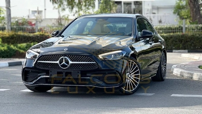 Mercedes-Benz C 200 AMG Premium GCC EQ Boost RWD DEALER WARRANTY 5 YEARS-0