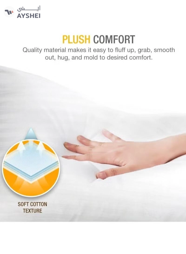Eworld 3-piece Bedding Set Includes 2 Premium Bed Pillows & 1 Full-Body Pillow for Adults