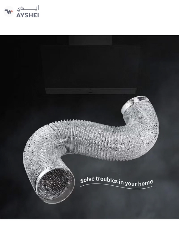 ABBASALI Flexible Duct Non-Insulated 4"