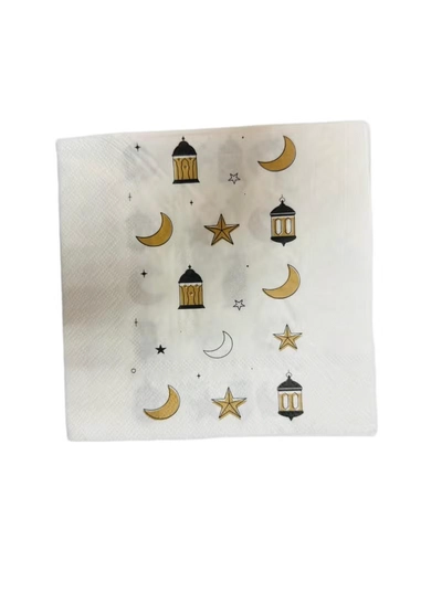 Generic Ramadan Napkin White - set of 20-1