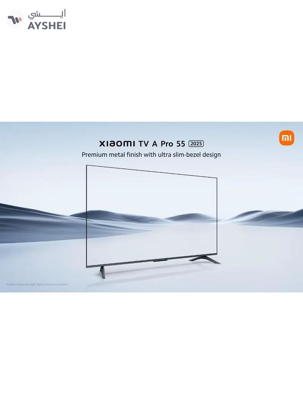 Xiaomi 55 Inch TV A Pro | QLED 4K Display | Google TV | Dolby Audio | Model 2025 | DTS-X, And DTS Virtual:X | Premium Quality Metallic Design | 360Â° Bluetooth Remote Control | 60Hz | L55MA-SME Verdigris