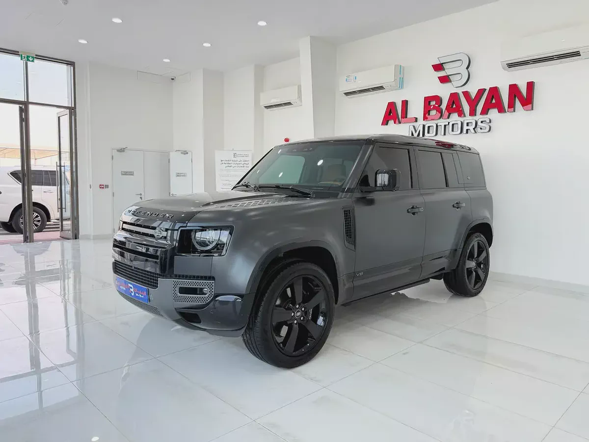 لاند روفر ديفندر P525 V8 carpathian edition رمادي / زعفراني 2023 (وارد بريطانيا كلين )-1-1