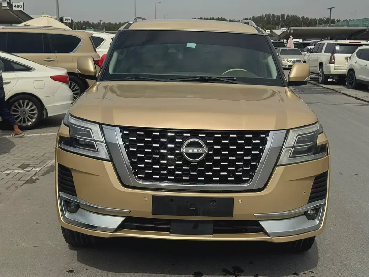Nissan patrol 2016 look 2020 gold color GacC calen car