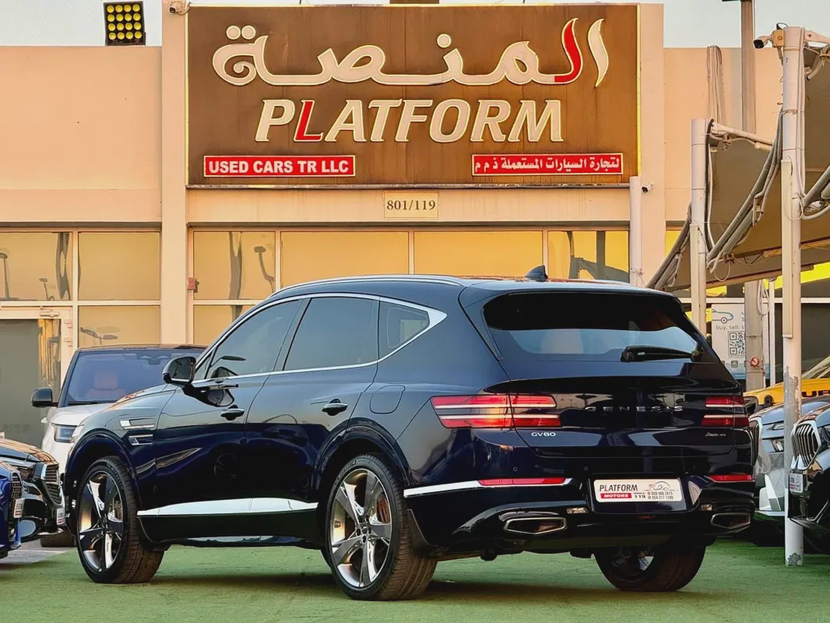 Genesis GV80 Platinum 2023 GCC Specsجييسيس جي في ٨٠ موديل ٢٠٢٣ خليجي تحت الضمان وعقد صيانة-2-2
