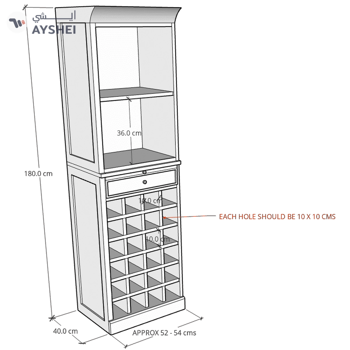 Bar Cabinet, BB1, Veneer-2-2