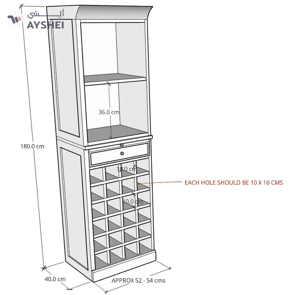 Bar Cabinet, BB1, Veneer