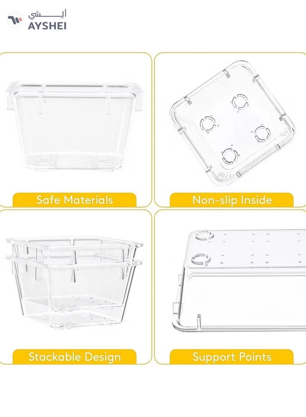 Eworld 44-piece Clear Plastic Desk Drawer Organizer Set
