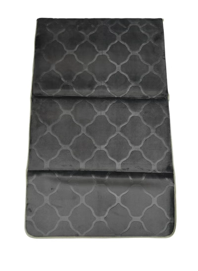 Yuwell Foldable Prayer Mat with Back Support & Carrying Bag, 2-in-1 Prayer Rug Sajadah, Anti-Slip Islamic Salah Mat Soft Velvet Mat 110×65CM for Men & Women, Portable Ramadan & Eid Gift Grey-2