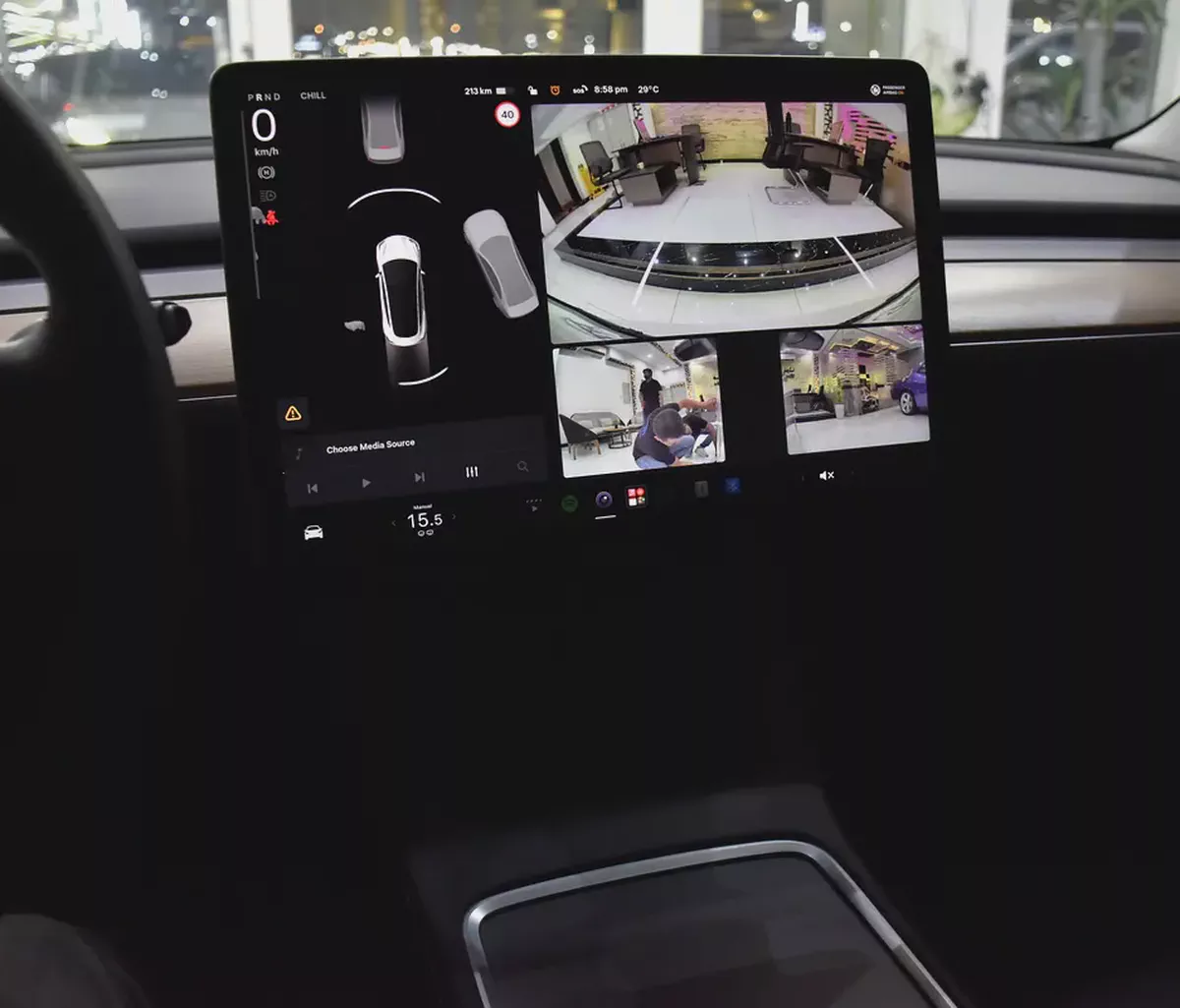 AED 1,785 EMi at 0% DP | Tesla Model 3 ( 2022 Model ) in White Color GCC Specs-12-12
