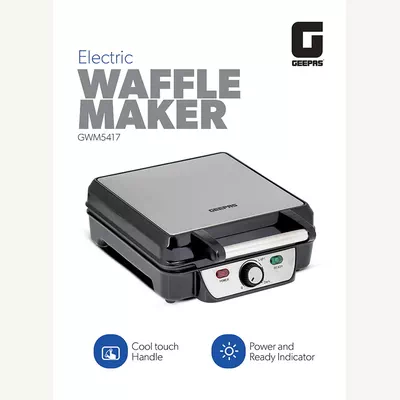 GEEPAS Electric Waffle Maker - 4 Slice Non-Stick Electric Belgian Waffle Maker with Adjustable Temperature Control-2