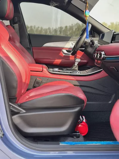 2023 Jetour X70 Plus | GCC Specs | Dark Blue / Red Leather | 25,000 km | Single Owner-14