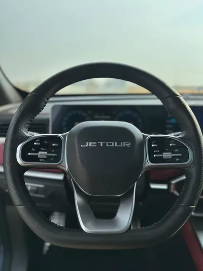 2023 Jetour X70 Plus | GCC Specs | Dark Blue / Red Leather | 25,000 km | Single Owner-7
