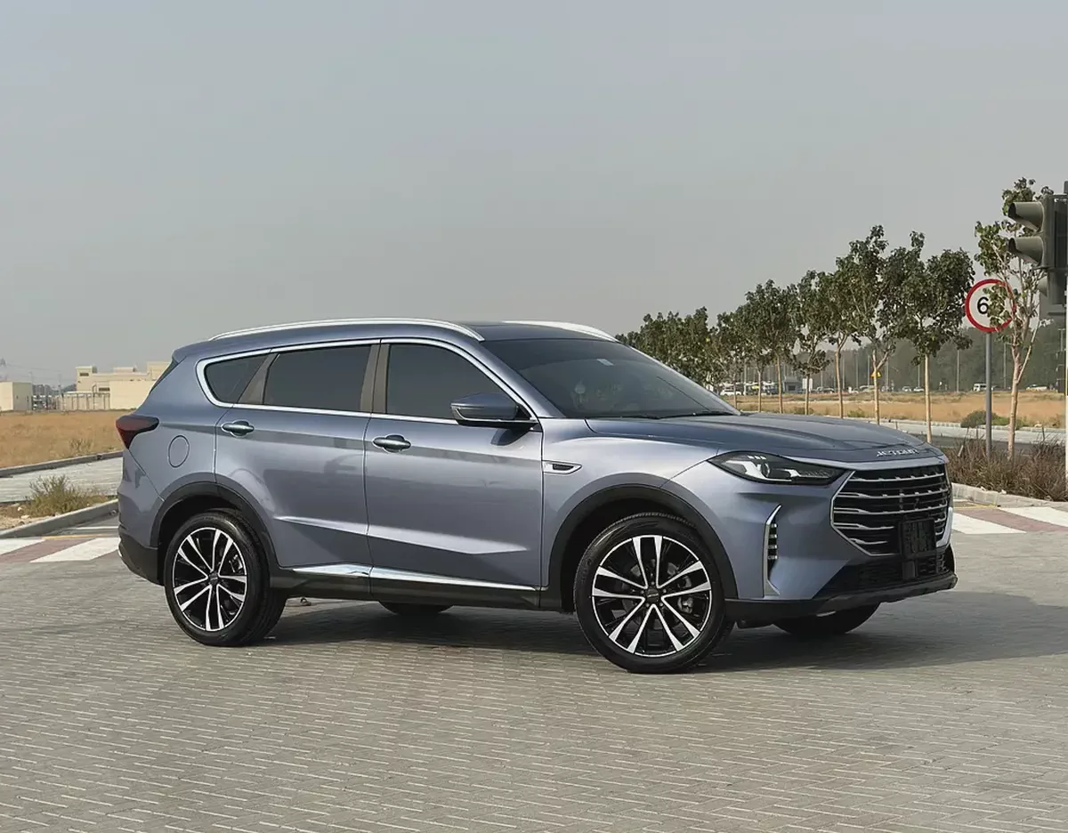 2023 Jetour X70 Plus | GCC Specs | Dark Blue / Red Leather | 25,000 km | Single Owner