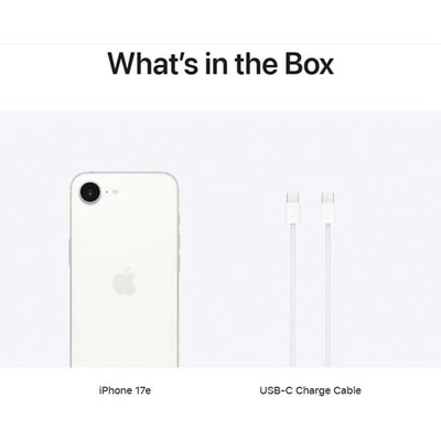 Apple iPhone 17e 256GB White 5G (eSIM only) With Facetime - Middle East Version-2
