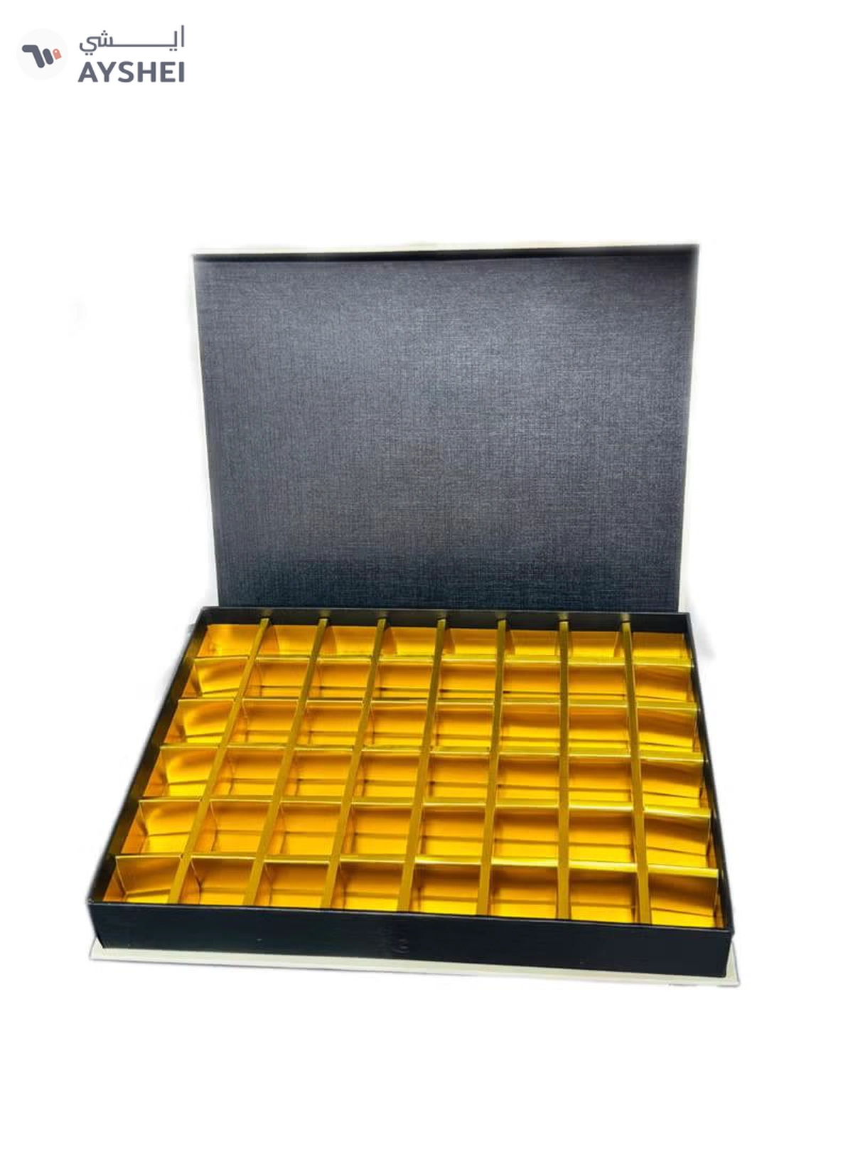 Generic Ramadan Mubarak Dates, Choclates, Sweets Gifting Box With 64 Spaces-1-1