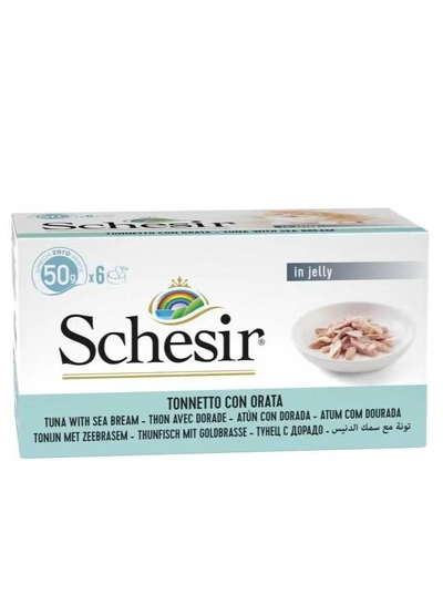 Schesir Cat Multi pack Can Tuna with Seabream-6x50g Weight - 6x50g-1